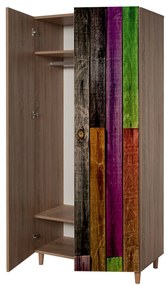 Roupeiro Stil – Carvalho Sonoma – 90 cm x 192 cm x 52 cm
