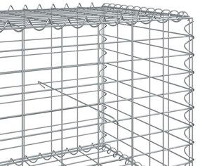 Cesto gabião com cobertura 200x100x50 cm ferro galvanizado