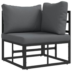Conjunto de Sofá de Jardim 5 pcs Preto 211,5 x 211,5 x 71 cm