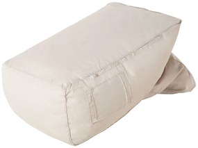 Pufe poltrona creme SIESTA Beliani