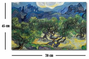 Pintura Decorativa em Tela FAMOUSART-040 – Multicolor – 45 x 70 cm