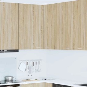 vidaXL Armário suspenso Riga Carvalho Sonoma e Branco 57 x 57 x 100 cm