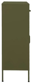Armário de arrumação aço 80x35x101,5 cm verde-azeitona