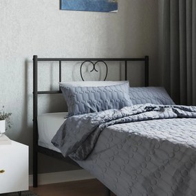 Cabeceira de cama 90 cm metal preto