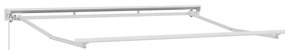 Toldo Retrátil Manual Branco 350x200 cm