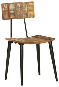 Cadeiras de jantar 2 pcs madeira recuperada maciça