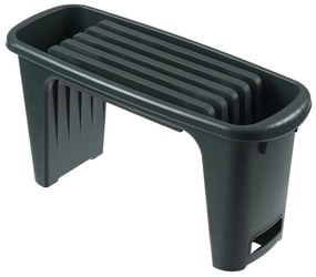409326 Nature Tamborete de jardim 2-em-1 65,5x25x34 cm verde