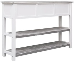 Aparador estilo antigo 115x30x76 cm madeira cinzento