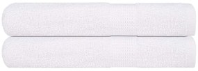 vidaXL Toalhas FROGN 2 pcs 100x200 cm 360 g/m² branco