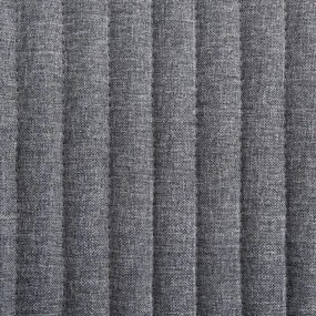 Cadeiras de jantar 4 pcs tecido cinzento-escuro