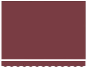 Toldo Retrátil Manual Vermelho Borgonha 350x250 cm