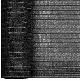 Rede de ocultação p/ privacidade PEAD 75 g/m² 1,2x25m antracite