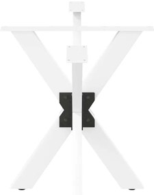 Pé de mesa de jantar em formato de aranha, branco, 120x68x(72-73) cm,