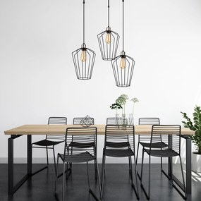 Candeeiro de Teto Fener – Preto Níquel – 68 x 25 cm
