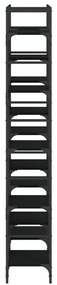 Estante 127,5x28,5x172,5 cm derivados de madeira preto