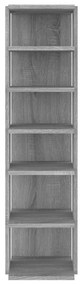 Sapateira 27,5x27x102 cm derivados de madeira cinzento sonoma