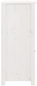 Aparadores 2 pcs 40x35x80 cm madeira de pinho maciça branco