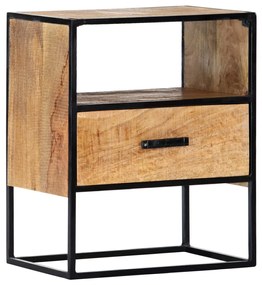 vidaXL Mesa-de-cabeceira 40x30x50 cm madeira de mangueira maciça