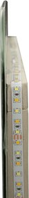 ESPELHO DE PAREDE LED RETANGULAR 60X3,5X80 CM (3 CORES DE LUZ) PRATEADO