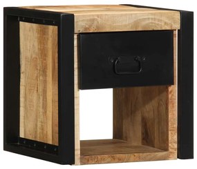 Mesa de cabeceira 40x35x40 cm madeira maciça manga áspera
