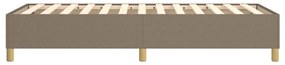 Estrutura cama sem colchão 100x200 cm tecido cinza-acastanhado