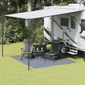 vidaXL Tapete para Barraca Cinzento azulado 250 x 300 cm Polietileno