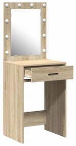 Toucador com Luzes LED Carvalho Sonoma 50x41x135 cm