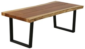 vidaXL Mesa de centro madeira de árvore da chuva maciça 102x56x41 cm
