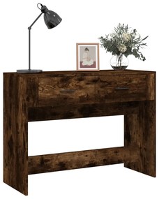 Mesa consola 100x39x75 cm derivados de madeira carvalho fumado
