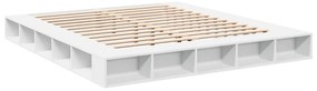 Estrutura de cama 200x200 cm derivados de madeira branco