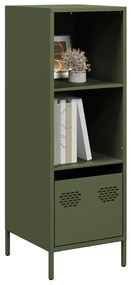 vidaXL Móvel alto 35x39x103,5 cm aço verde azeitona