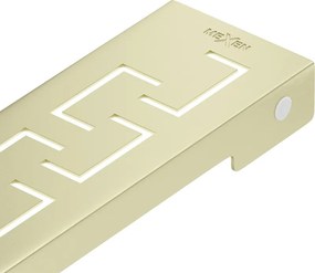 Mexen Flat M15 cobertura para ralo linear 70 cm, dourada escovada - 1A24070
