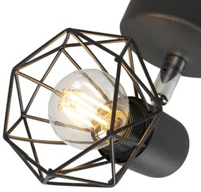 Projetores Art Deco Preto Giratório e Inclinável - Mosh Moderno