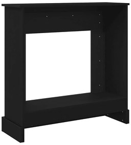 Cornija lareira 90x30x90 cm derivados de madeira carvalho preto
