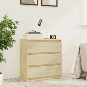 Mesa de cabeceira 60x36x64 cm madeira de pinho maciça