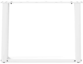 Pés para mesa de centro em formato de U, 2 peças, branco, 70x (42-43)