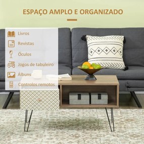 Mesa de Centro Blu - Design Boho Chic