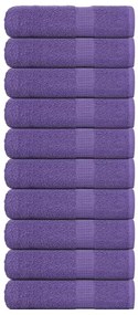 Toalhas de banho 10 pcs 100x150 cm 360gsm 100% algodão roxo