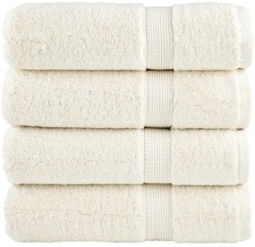 Toalhas de banho premium SOLUND 4 pcs 70x140 cm 600 gsm creme