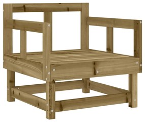 Cadeiras de jardim 2 pcs madeira de pinho impregnada