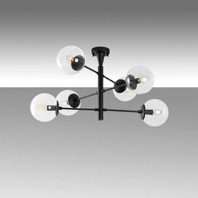 Candeeiro de Teto Arge – Preto – 75 x 75 x 40 cm