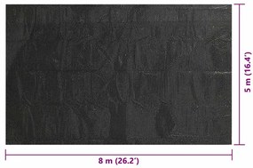 Cobertura retangular para piscina 800x500 cm PE preto