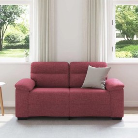 Sofá de 2 lugares tecido 120 cm vermelho tinto