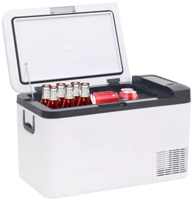 Mala térmica com pega e adaptador 18 L PP e PE preto/branco