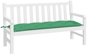 Almofadão p/ banco de jardim 150x50x7cm tecido oxford verde