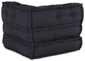 Pufe modular 70x70x54 cm tecido antracite