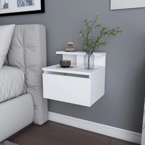 Mesa de Cabeceira Alice – Branco – 39,8 x 31,9 x 35 cm