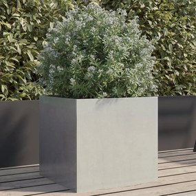 vidaXL Vaso/floreira 42x40x39 cm aço inoxidável prateado