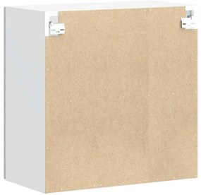 Armário de parede de cozinha porta vidro Kalmar cinza sonoma