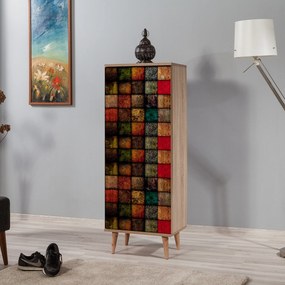 Armário de Calçado Filinta – Carvalho Sonoma – 50 cm x 135 cm x 38 cm